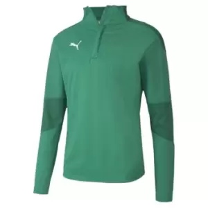 Image of Puma 21 Rain Zip Top Mens - Green