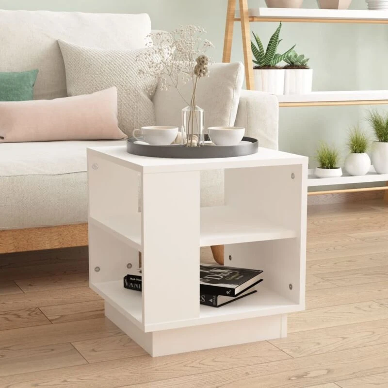 Image of VIDAXL Coffee Table White 40x40x43cm Engineered Wood Vidaxl 8720286836293