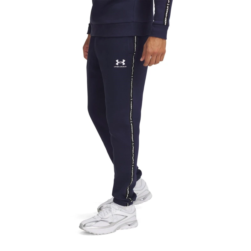 Image of Under Armour Icon Fleece Taping Joggers Mens - Blue Blue S