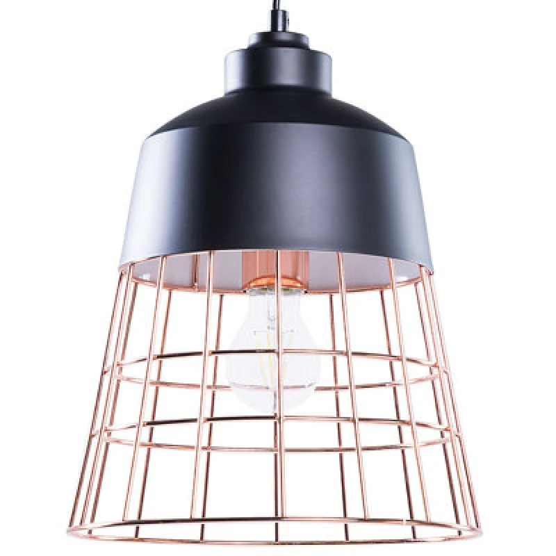 Image of Beliani Pendant Lamp Monte Metal Black