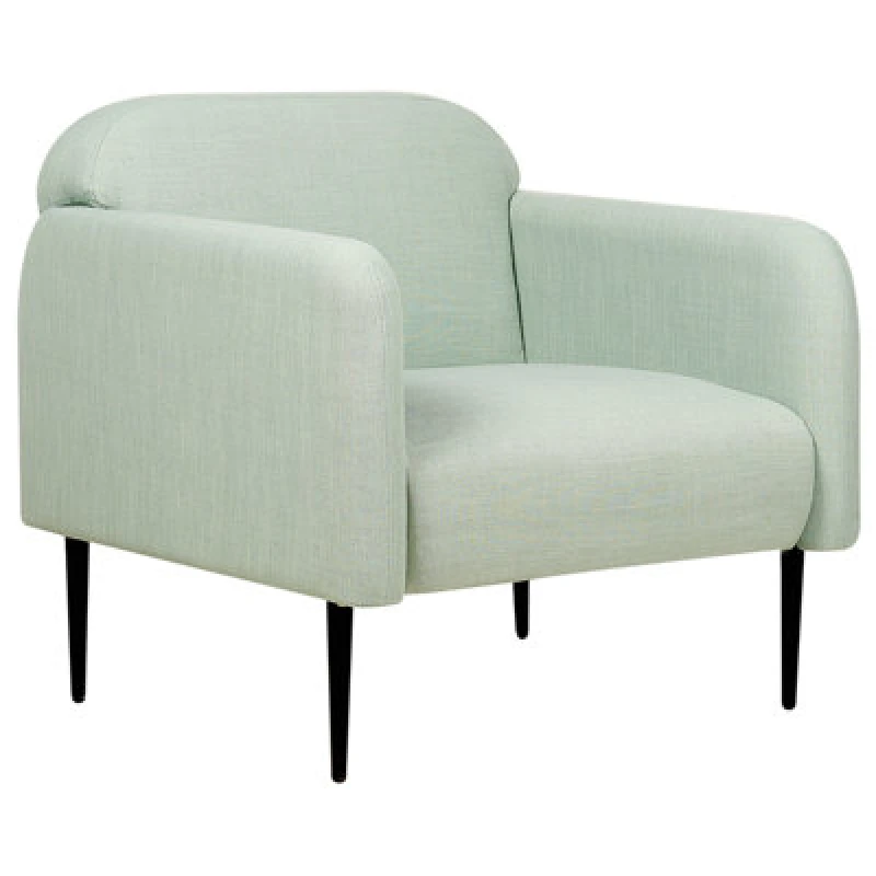 Image of Beliani Fabric Armchair Green Stouby