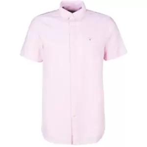 Image of Barbour Oxford Short Sleeve Tailored Shirt - Pink