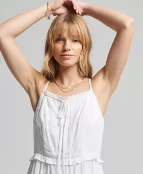 Image of Superdry Vintage Broderie Cami Dress
