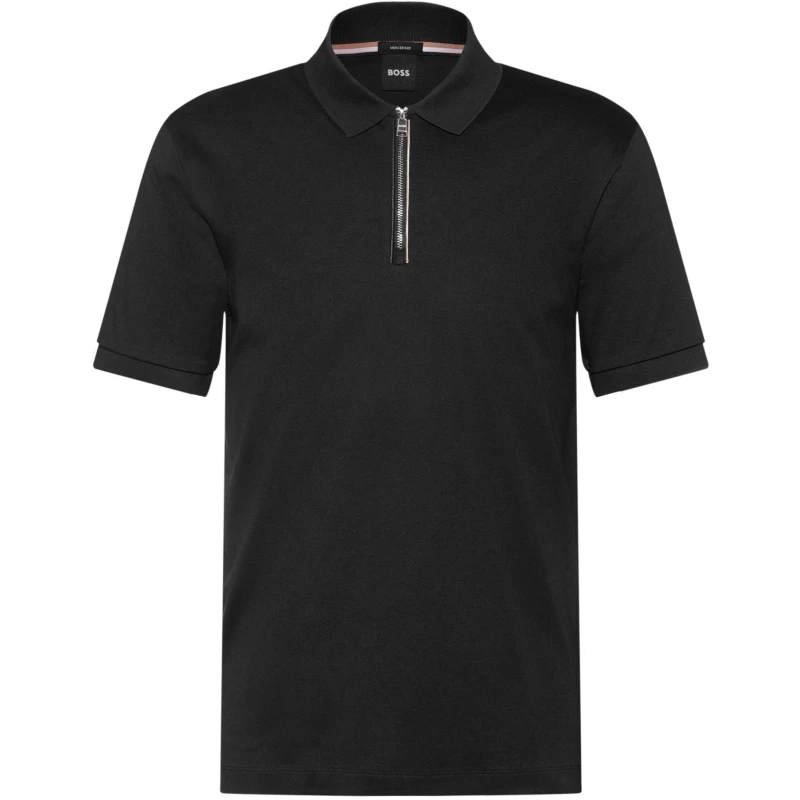 Image of Boss Mens C-Polston 36 Short-Sleeve Polo Black 001 male Small