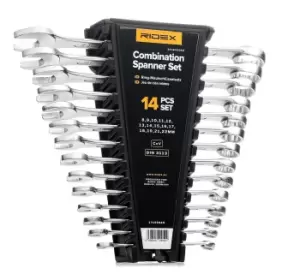 Image of RIDEX Spanner Set, ring / open ended 2346A0002
