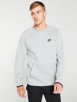 Image of Nike Sportswear Tech Fleece Crew Neck Sweat - Grey