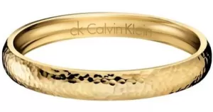 Image of Ladies Calvin Klein PVD Gold plated Small Dawn Bangle KJ68BB02020S