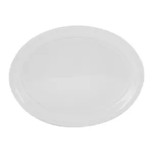 Image of Mason Cash Beaded Oval Platter Dish, 44cm, White