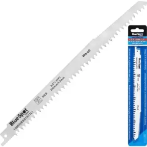 Image of BlueSpot Blue Spot Tools 5 PCE 240mm (9.4") HCS Reciprocating Saw Bla- you get 5