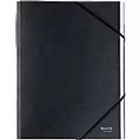 Image of Leitz Recycle Card Divider Book A4 CO2 Neutral Black 6 Tabs 430 gsm 100% Recycled Card