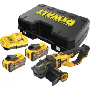 Image of DEWALT DCG460 54v XR Cordless FLEXVOLT Angle Grinder 230mm 2 x 9ah Li-ion Charger Case