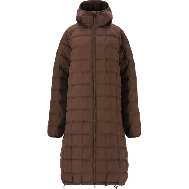 Image of SOS Womens SOS Kicking Long Squared Puffer Marron Female M