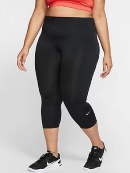 Image of Nike The One Crop Legging - Black, Size 26-28=3X, Women