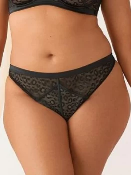 Image of Figleaves Pimlico Thong - Black