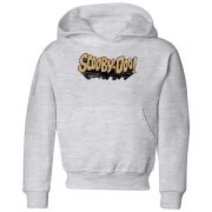 Image of Scooby Doo Retro Colour Logo Kids Hoodie - Grey - 3-4 Years