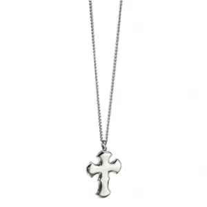 Image of Fred Bennett Steel Cross Pendant Necklace P4665