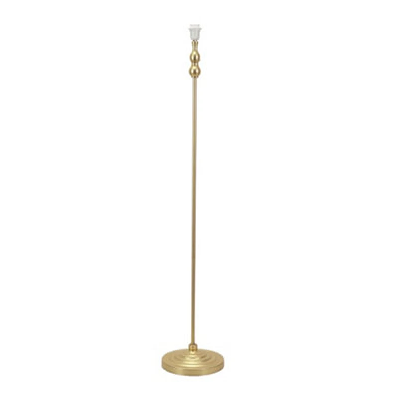 Image of ValueLights Maggie Metal Candlestick Slim Floor Lamp Base Gold