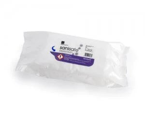 Image of Sanisafe 4 Anti-Viral Disinfectant Hand and Surface Wipes (Pack 100)