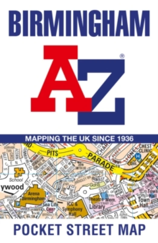 Image of Birmingham A-Z Pocket Street Map. By AZ Maps Books
