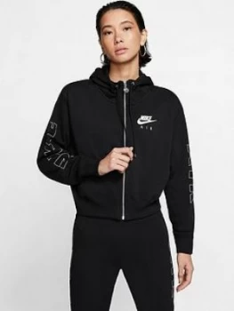 Image of Nike Nsw Air Full Zip Hoodie - Black