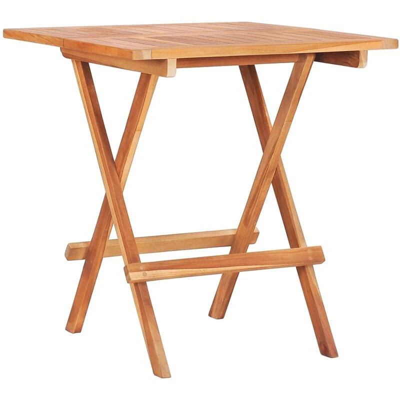 Image of VIDAXL Vidaxl - Folding Bistro Table 60x60x65cm Solid Teak Wood 48996