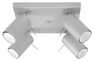 Image of Ring 4 Light Spotlight Cluster Grey, GU10