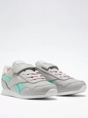 Image of Reebok Royal Classic Jogger 3 Shoes, Grey/Green, Size 2 Older