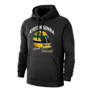 Image of Ayrton Senna Helmet footer with hood, black