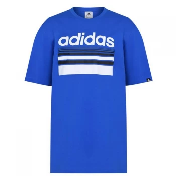 Image of adidas QT T Shirt Mens - Blue Horizon