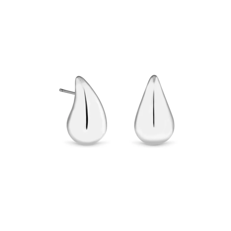 Image of Jon Richard Silver Plated Dome Earrings Jewellery Sets One Size Silver 70532111000