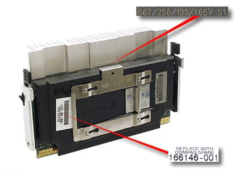 Image of HP 166146-001 processor 0.667 GHz 0.256 MB L2