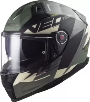 Image of LS2 Vector II Absolute Helmet, black-silver, Size XL, black-silver, Size XL