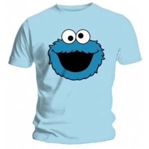 Image of Sesame Street Coookiehead Lgt Blue T Shirt: X Large