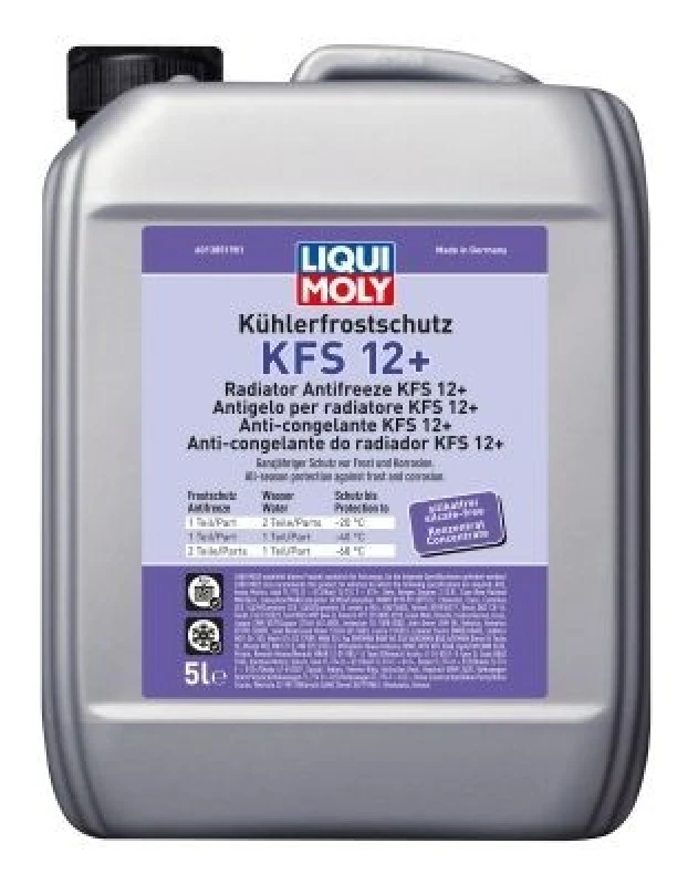 Image of LIQUI MOLY 21146 Antifreeze Radiator Antifreeze KFS 12+ red, Capacity: 5l Antifreeze (1602)