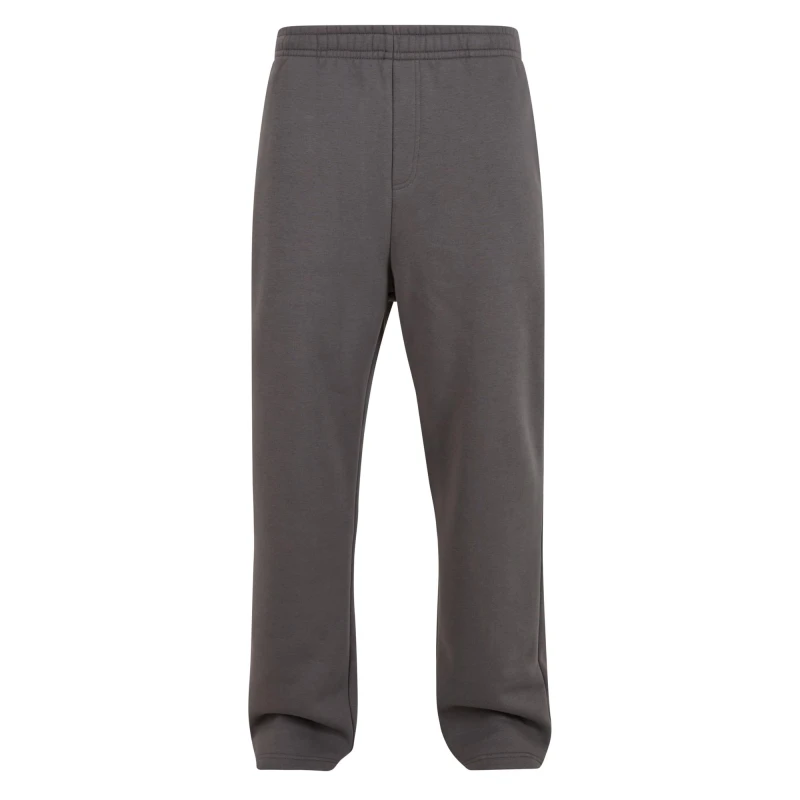 Image of Build Your Brand Mens Fluffy Jogging Bottoms in Dark Grey Size: Small Dark Grey Male S