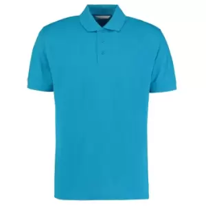 Image of Kustom Kit Mens Klassic Superwash Short Sleeve Polo Shirt (S) (Turquoise)