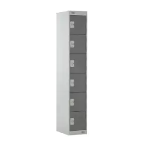 Image of 6 Door Locker 300X300X1800 Dark Grey Door