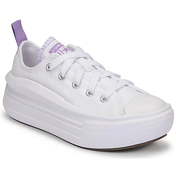 Image of Converse CHUCK TAYLOR ALL STAR MOVE CANVAS OX Girls Childrens Shoes Trainers in White