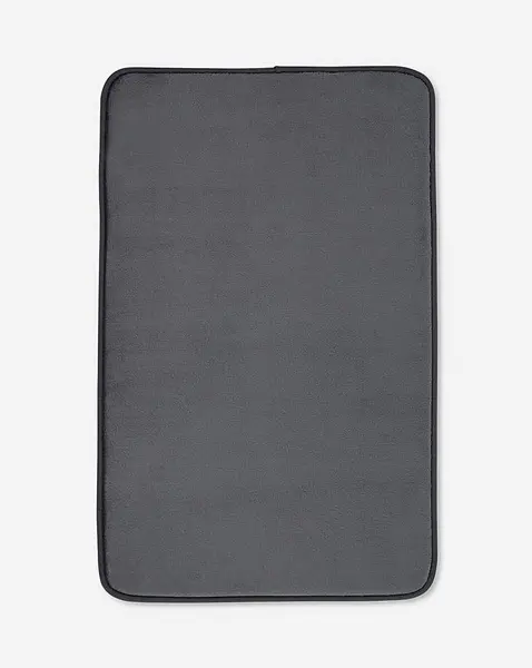 Image of Anti Bacterial Memory Foam Bath Mat Charcoal Bath Mat HH67501