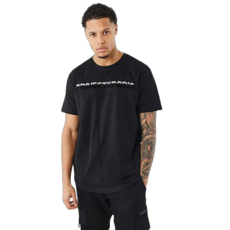 Image of Project X Paris Gradients fiber flocked T-Shirt Project X Paris Noir Male 2XL