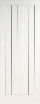 Image of Wickes Geneva Internal Cottage Smooth White Primed 5 Panel Moulded Door - 1981 x 838mm