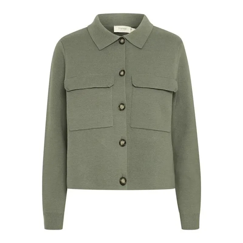 Image of fransa Womens cardigan fransa Ita 1 Vert Female L