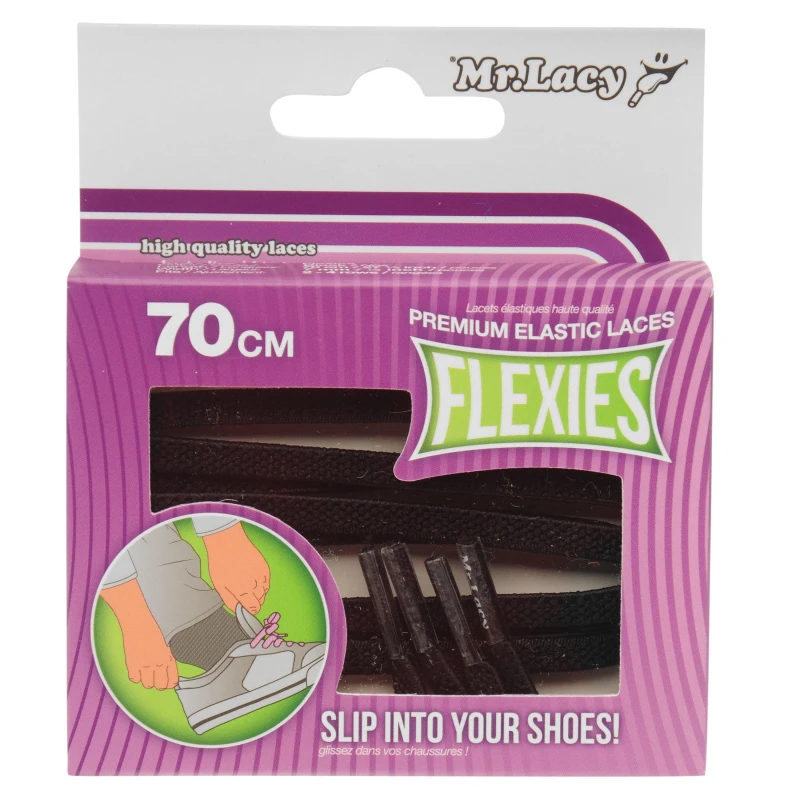 Image of Mr Lacy Flexies Elastic Laces - Multi Multi 70cm