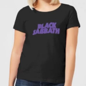 Image of Black Sabbath Logo Womens T-Shirt - Black