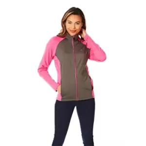 Image of Under Par Raglan Zip Golf Top Ladies - Pink