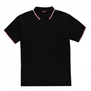 Image of Pierre Cardin XL Tipped Polo Shirt Mens - Black
