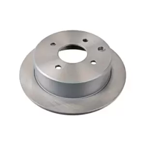 Image of Blue Print Pair of Solid Painted Brake Disc Rotor ADN14348 fits REAR