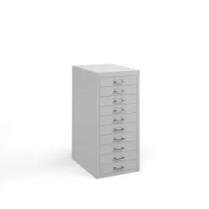 Image of Bisley multi drawers with 10 drawers - white