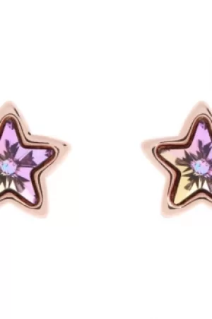 Image of Ted Baker Ladies Rose Gold Plated Crystal Star Earrings TBJ1656-24-99