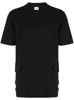 Image of C.P COMPANY Crewneck T-Shirt Black